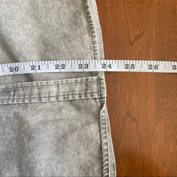 AEO Womens Distressed Denim Button Down Top Gray Size XS - Picture 12 of 12